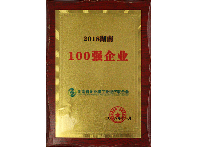 2018湖南100強企業(yè)